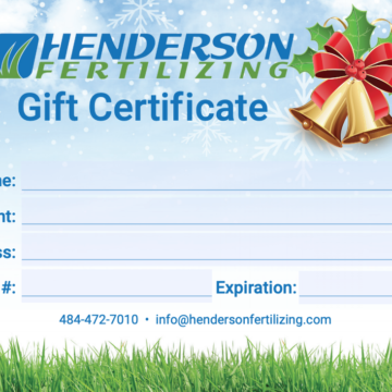 Henderson Fertilizing Gift Certificate
